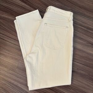 Abercrombie Women's High Rise The Mom Cream Jeans